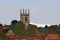 Photographic picture of a Norman church in a rural English village Royalty Free Stock Photo