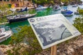 Photographic route sign Calo Busques Boira Cala Figuera Mallorca Spain