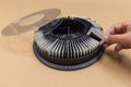 Photographic Slide Projector Tray or slide projector magazine or carousel Royalty Free Stock Photo