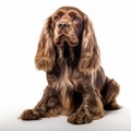 Photographically Detailed Portrait Of Brown Male Cocker Spaniel