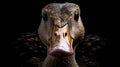 Photographically Detailed Portraitures Of A Black Background Duck