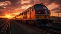 Photographically Detailed Portraitures Of An Old Train In Australian Landscapes Royalty Free Stock Photo