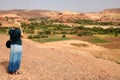 Photographing Ait Benhaddou Royalty Free Stock Photo