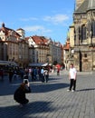 Photographing with Ipad tablet on holiday - Prague