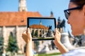 Photographing Michael's church in Cluj Napoca