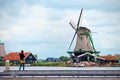 Photographing the mills of Zaandam, Netherlands