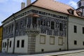 Painted House on a Charles` Square, Trebic, Czech republic