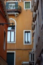 Photographs that portray Venice differently, chaotic and crowded, full of tourists and people going around, kids who live the city Royalty Free Stock Photo