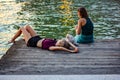 Photographs that portray Venice differently, chaotic and crowded, full of tourists and people going around, kids who live the city