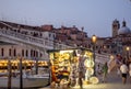 Photographs that portray Venice differently, chaotic and crowded, full of tourists and people going around, kids who live the city Royalty Free Stock Photo