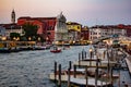 Photographs that portray Venice differently, chaotic and crowded, full of tourists and people going around, kids who live the city Royalty Free Stock Photo