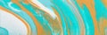 Photography of abstract marbleized effect background. turquoise, gold, blue and white creative colors. Beautiful paint. banner Royalty Free Stock Photo