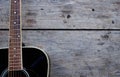 Photography of acoustic guitar