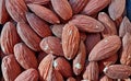 Photography of almond seed fruits Royalty Free Stock Photo