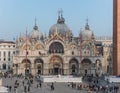 Architectural detail of the Basilica di San Marco in Venice, Italy Royalty Free Stock Photo