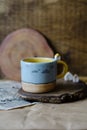 Handmade ceramic craft ware. Cup Royalty Free Stock Photo