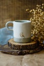Handmade ceramic craft ware. Cup Royalty Free Stock Photo