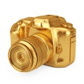 Photography Award Concept. Golden Award Digital Photo Camera. 3d Rendering