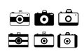 Photography camera icon bundle Royalty Free Stock Photo