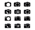 Photography camera icon logo vector design Royalty Free Stock Photo