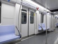 Photography of clean and beautiful subway carriages in Shanghai