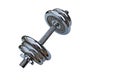 Photography of Dumbbell isolated on white background Royalty Free Stock Photo