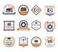 Photography Emblems Set Royalty Free Stock Photo