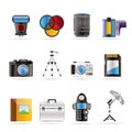 Photography equipment icons