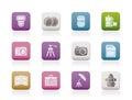 Photography equipment icons