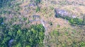 Photography inside the big cave by drone Royalty Free Stock Photo