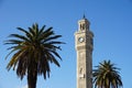 Izmir clock tower at sunset (Turkey) Royalty Free Stock Photo