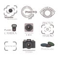 Photography label vector set. Royalty Free Stock Photo