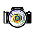 A photography logo of a camera Royalty Free Stock Photo