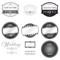Photography Logo Set Vector Royalty Free Stock Photo