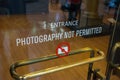 Photography not Permitted