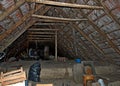 Photography of old Scarry attic Royalty Free Stock Photo