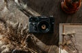 Photography passion concept as a retro Zenit camera Royalty Free Stock Photo