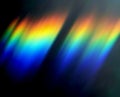 Photography of rainbow. Rainbow on black background. Abctract web background. Banners and panels. Design background. Computer. De