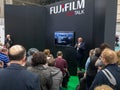 The Photography Show, Birmingham, UK, March, 17, 2019: Brian Lloyd Duckett presenting at the Fujifilm stand at The Photography