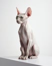 Sphynx Cat Posing Royalty Free Stock Photo