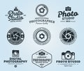 Photography Studio Logo, Labels, Icons and Design Elements Royalty Free Stock Photo