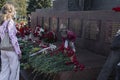 The people at the Monument of Glory