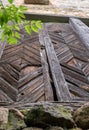 Photography on theme outstanding building beautiful brick old water mill Royalty Free Stock Photo