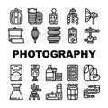 Photography Tool And Accessory Icons Set Vector Royalty Free Stock Photo