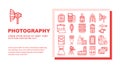 Photography Tool And Accessory Landing Header Vector Royalty Free Stock Photo