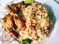 Traditional delicious food chicken Biryani Royalty Free Stock Photo