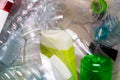 Photography of utilized plastic bottles Royalty Free Stock Photo