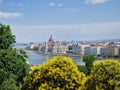 View of the Parliament in Budapest during summer