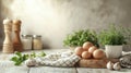 photography, white and grean clean kitchen background Royalty Free Stock Photo