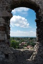 Photography of window ruins at Ogrodzieniec Castle, Poland
